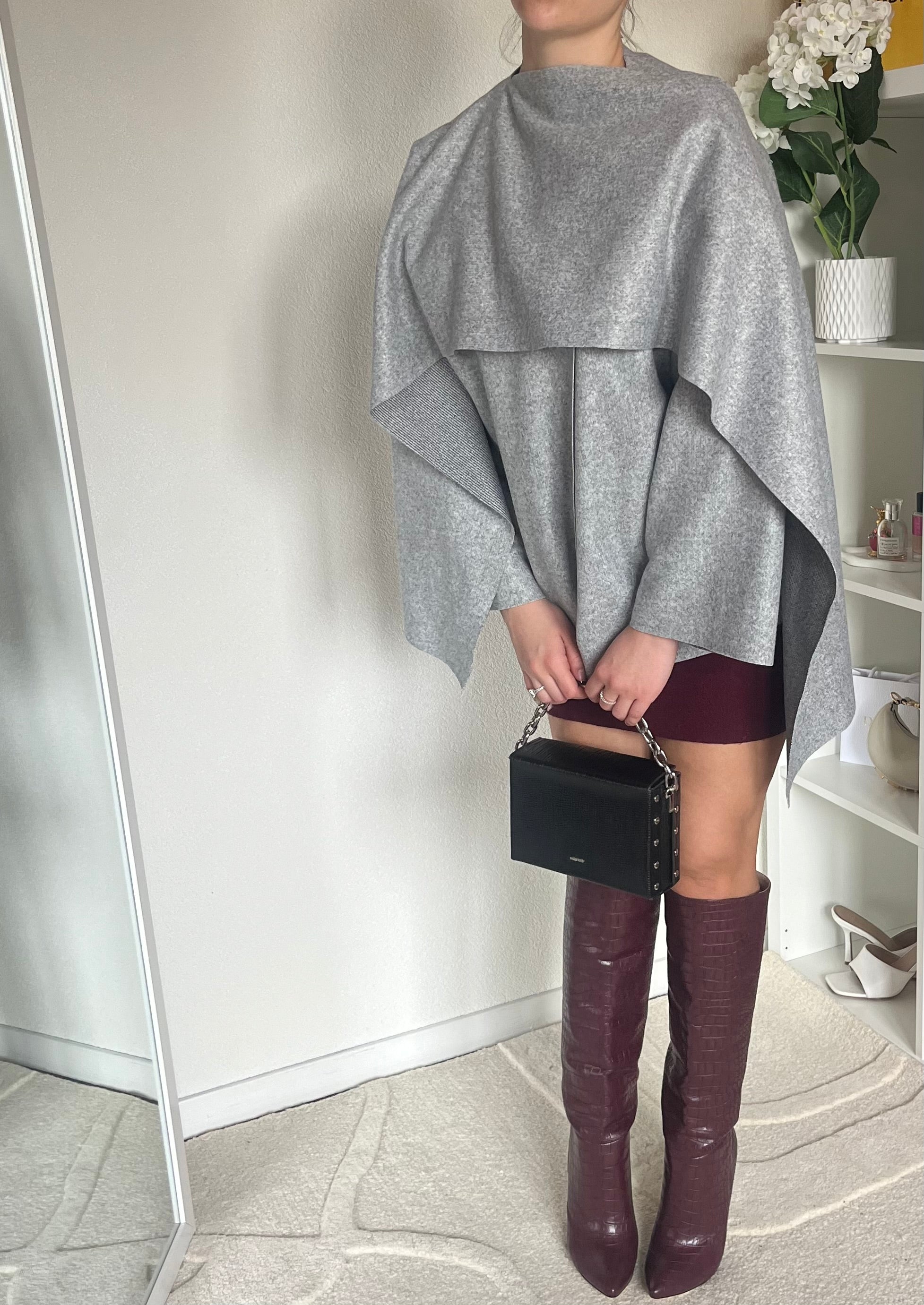 Poncho style cape