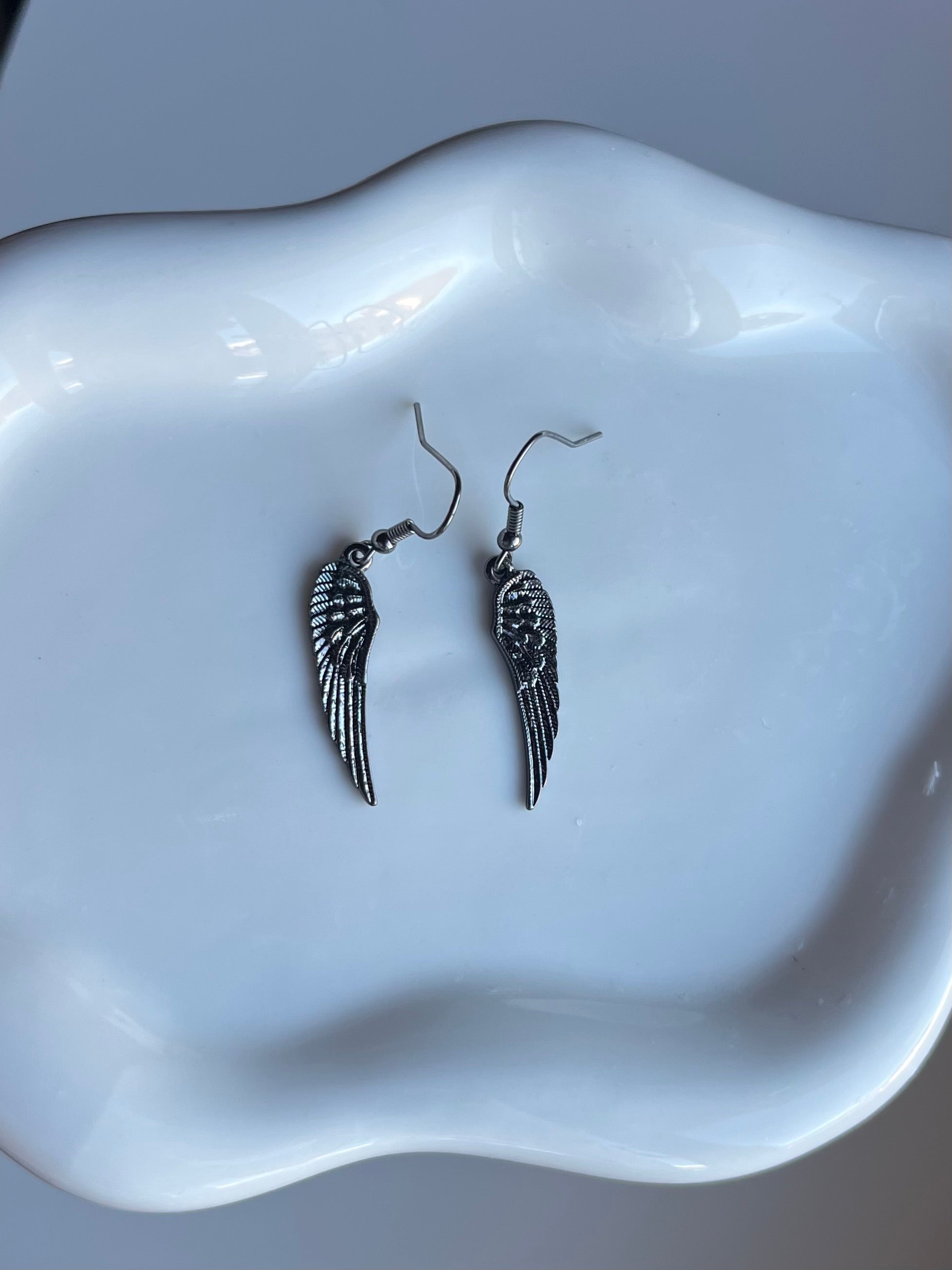 Boucles d’oreilles forme d'ailes 