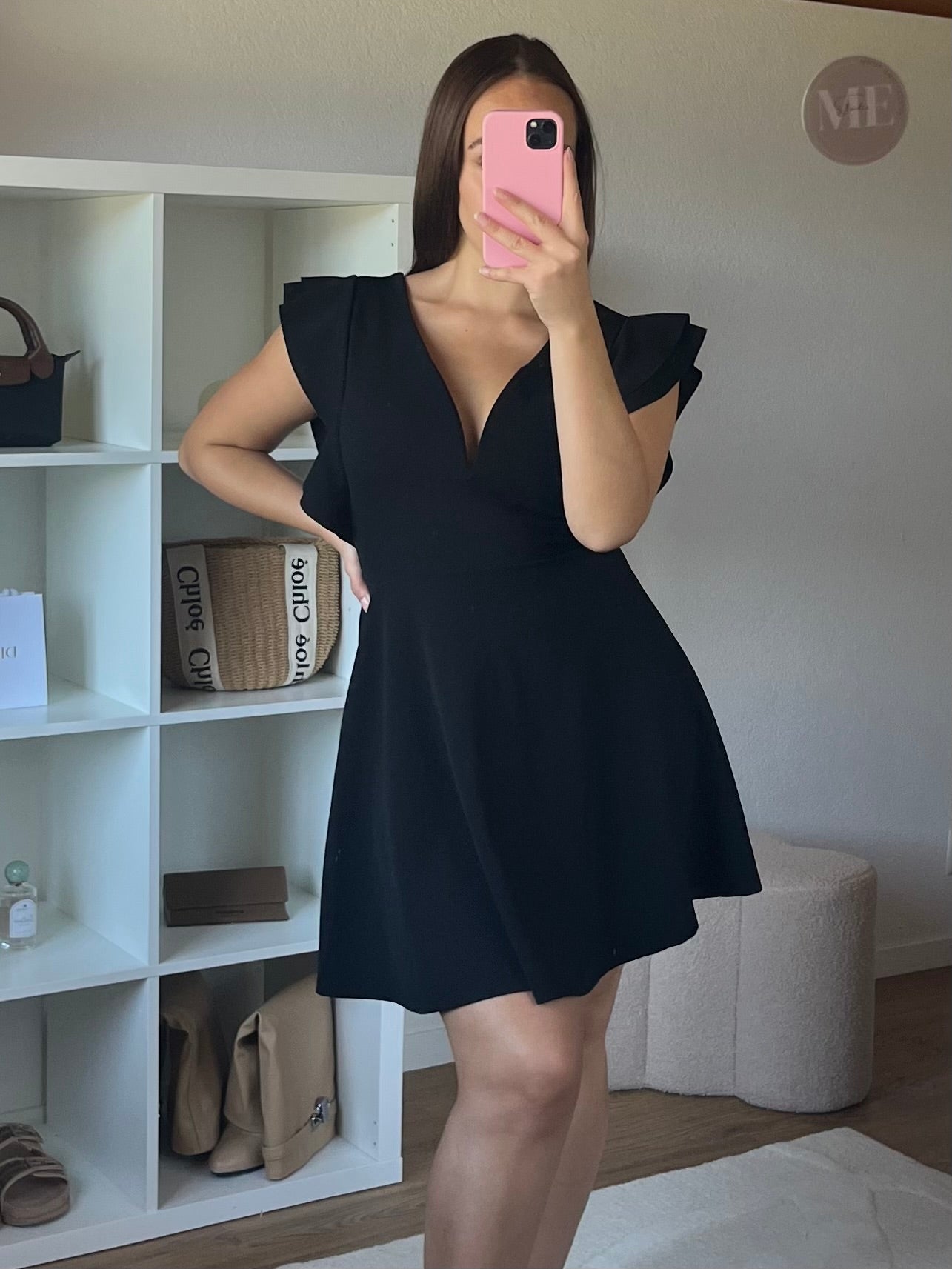 Robe courte évasée