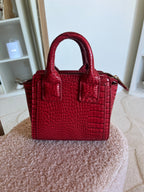Mini sac à main motif crocodile