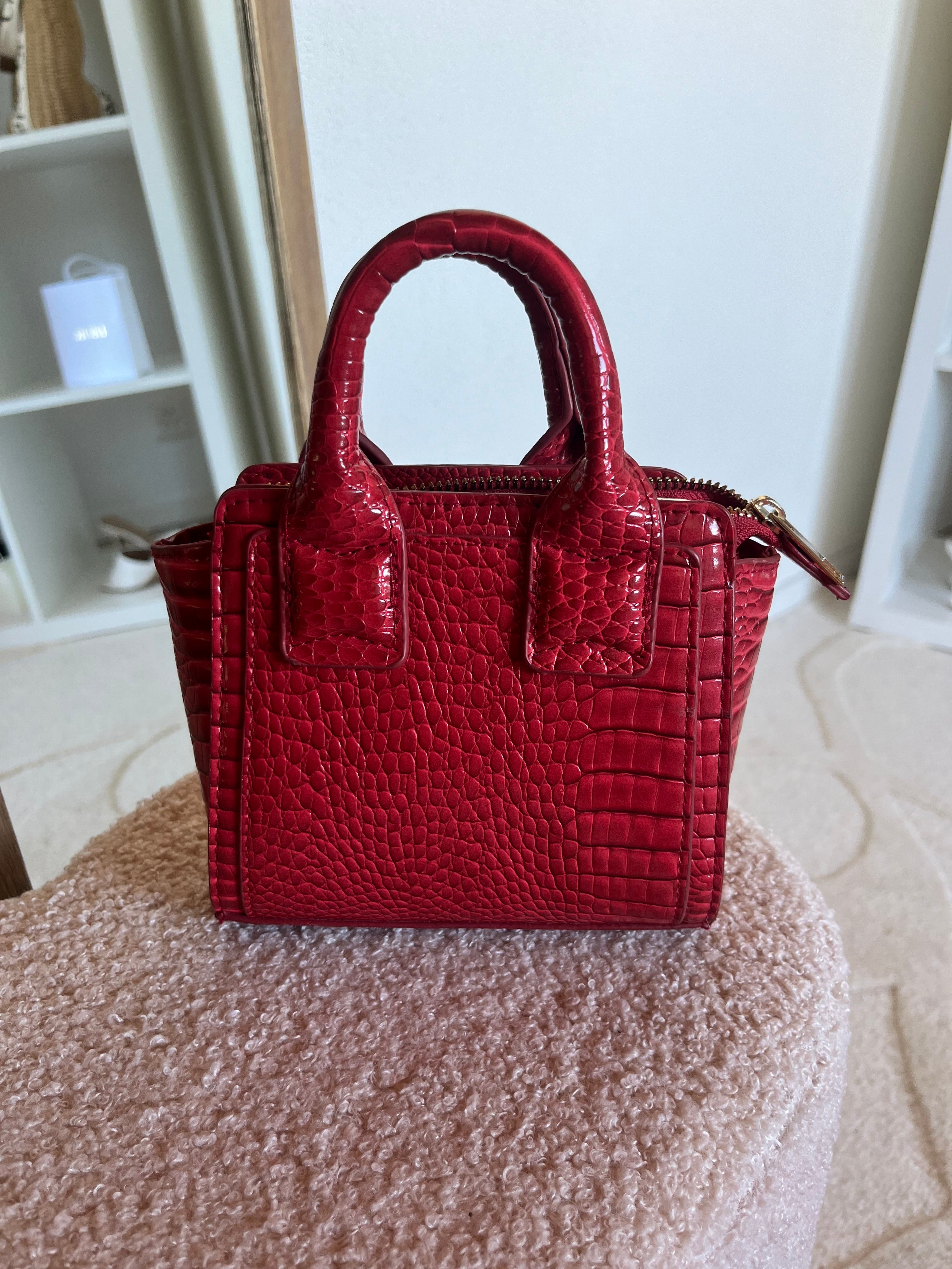 Mini sac à main motif crocodile