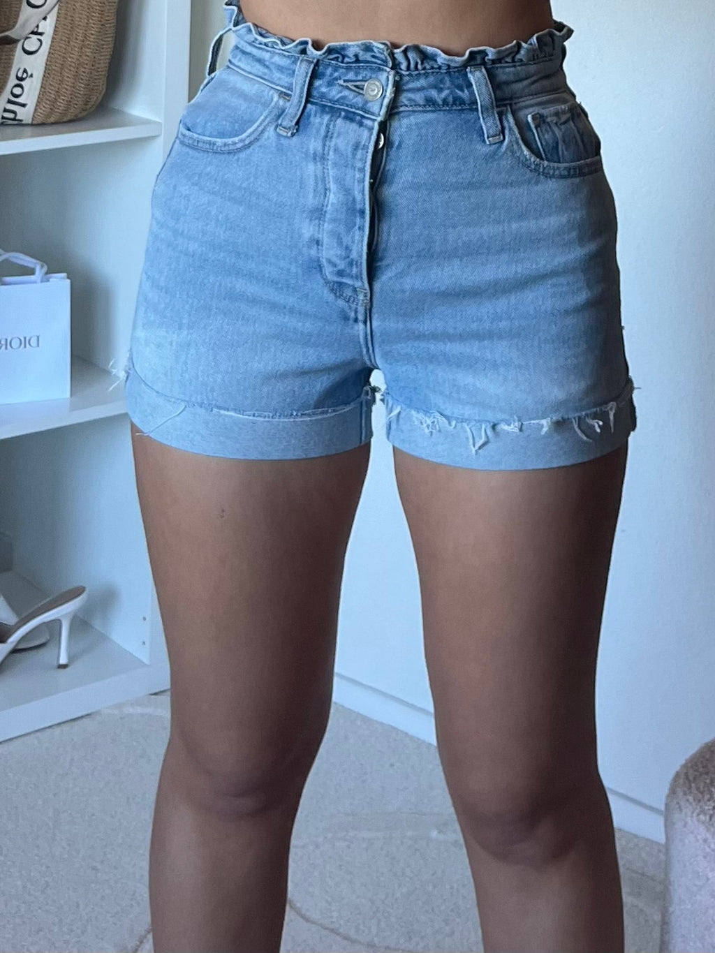 Short en jeans