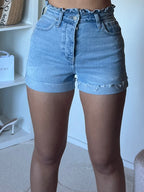 Short en jeans