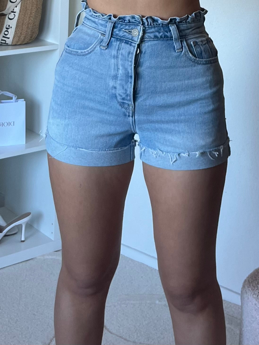 Short en jeans