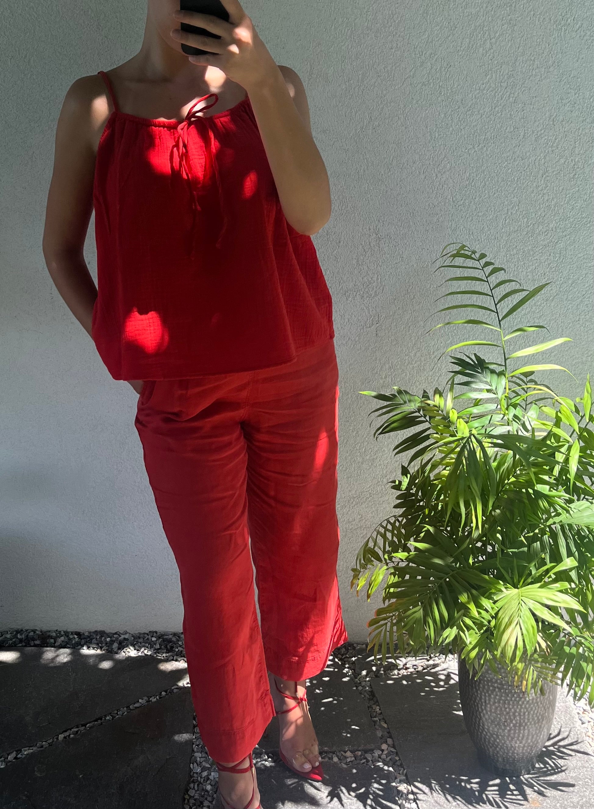 Ensemble : top évasé et pantalon