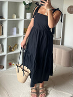Robe bretelles en noeud