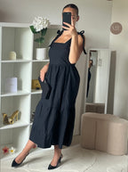 Robe bretelles en noeud