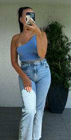 Crop top à une épaule