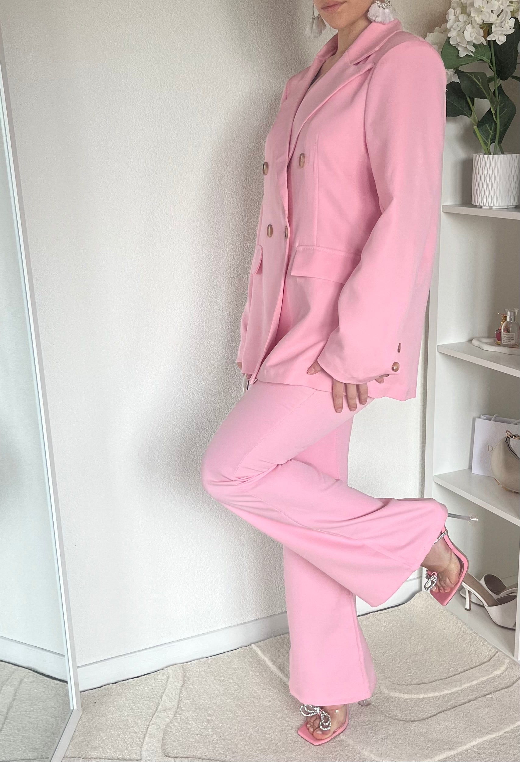 Ensemble 2 pièces: blazer croisé et pantalon