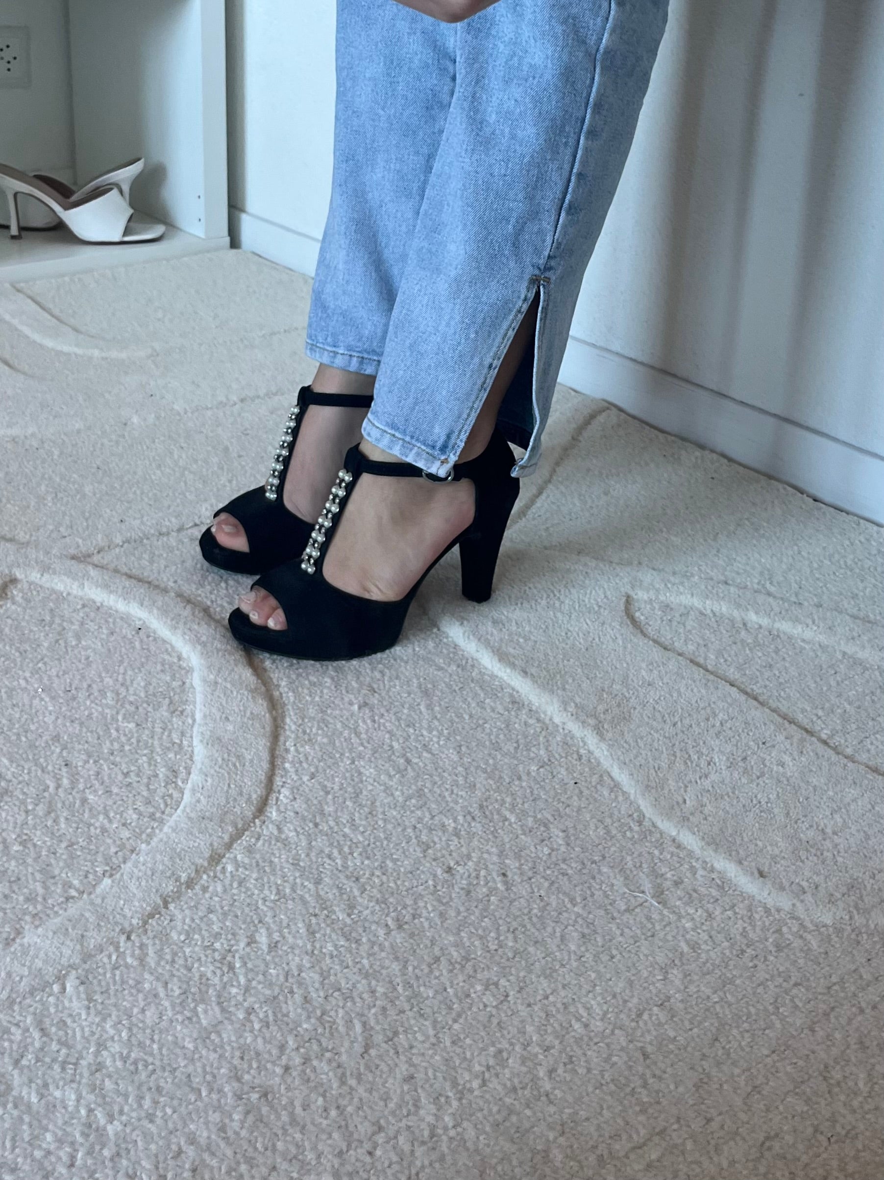 Sandales à talons compensées