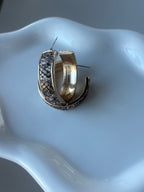Créoles épaisses à motif serpent