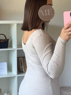 Robe moulante longue