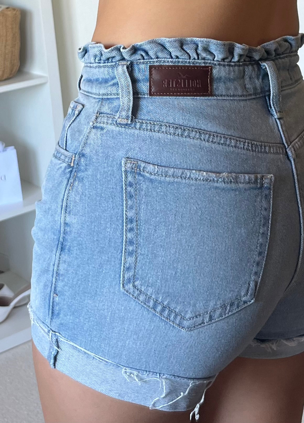 Short en jeans