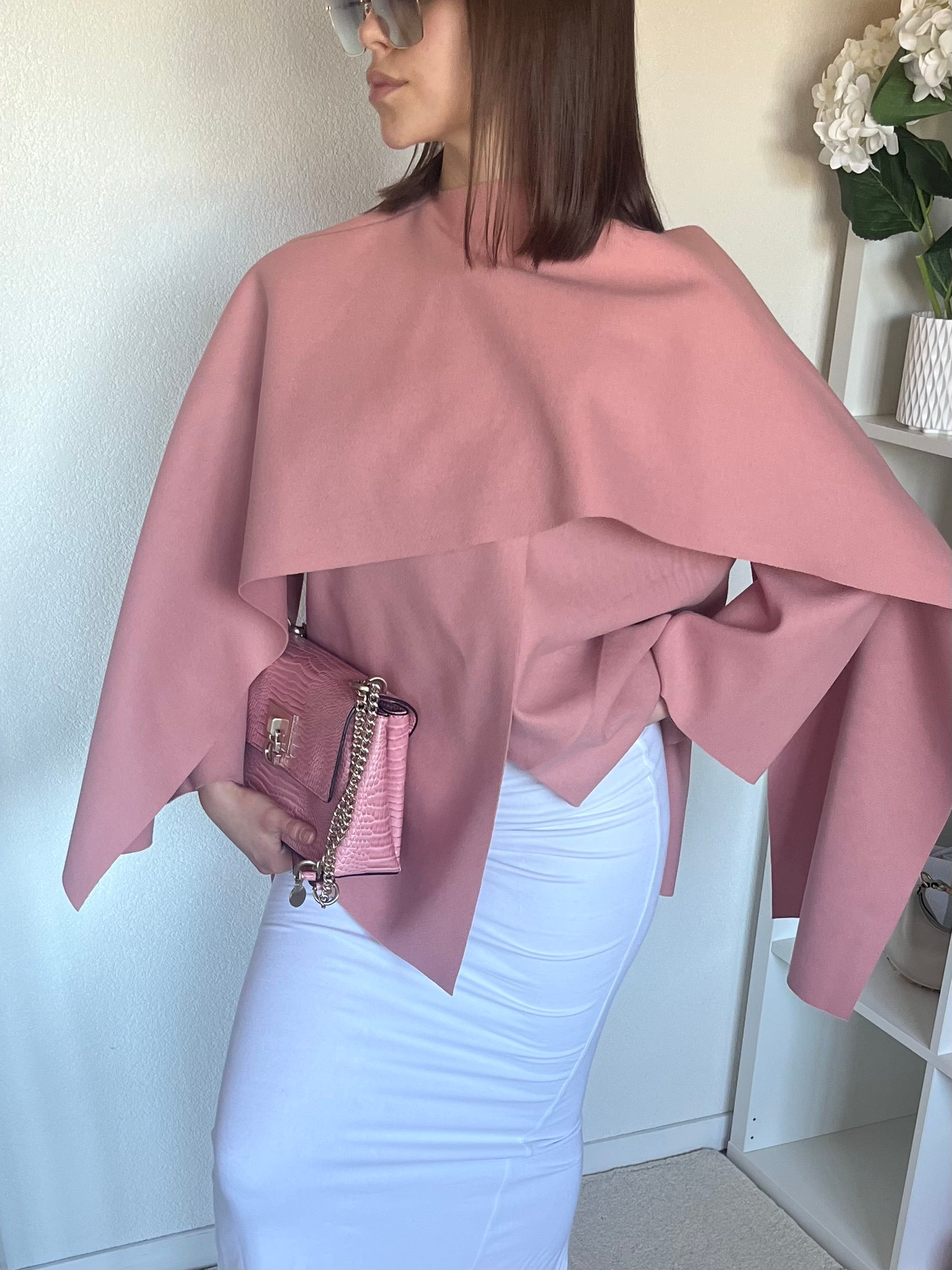 Poncho style cape