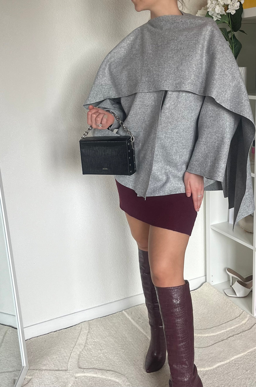 Poncho style cape