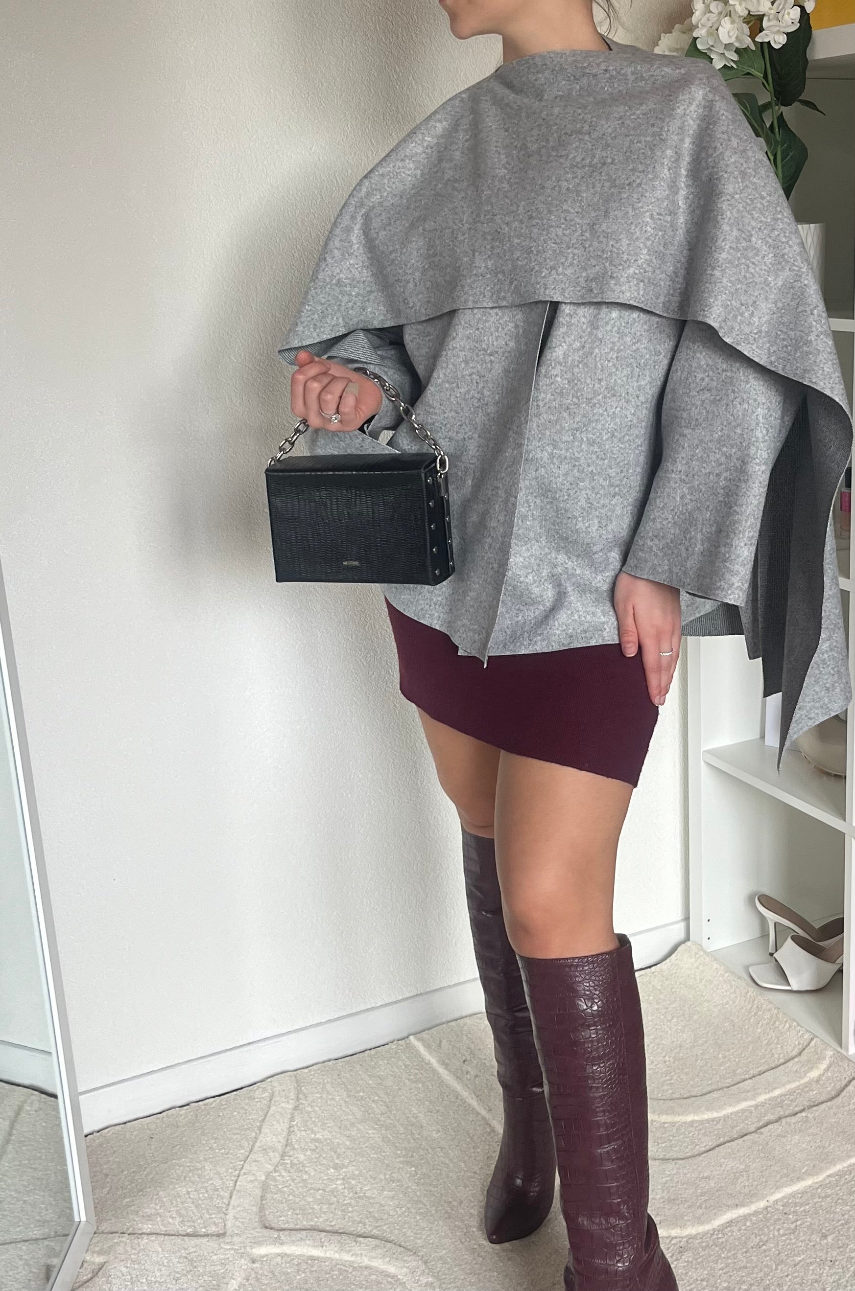 Poncho style cape