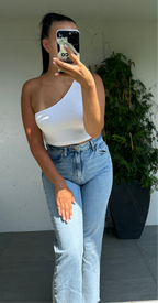 Crop top à une épaule