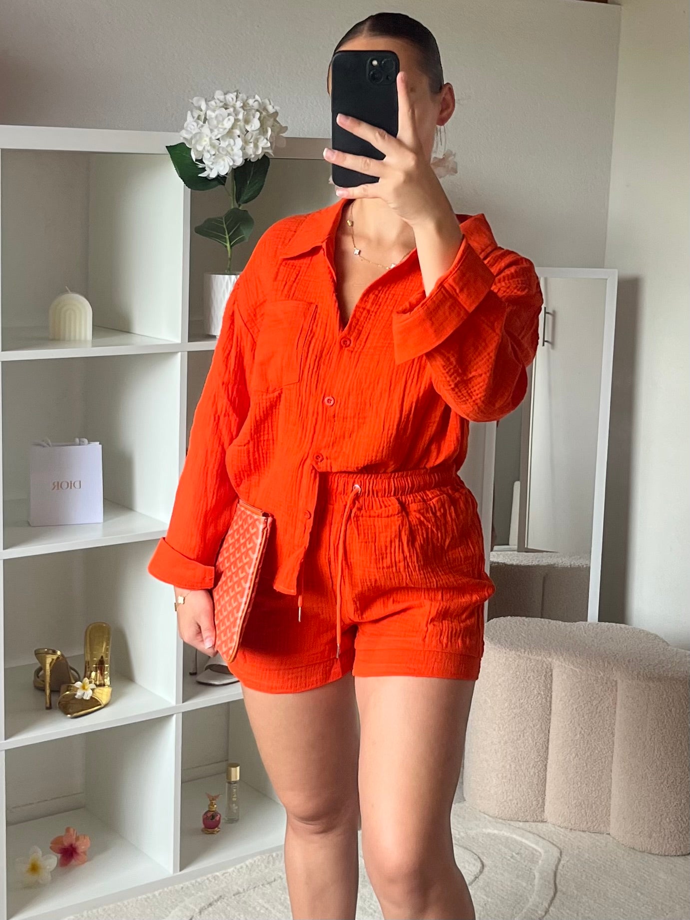 Ensemble 2 pièces: chemise et short
