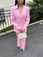 Ensemble 2 pièces: blazer croisé et pantalon