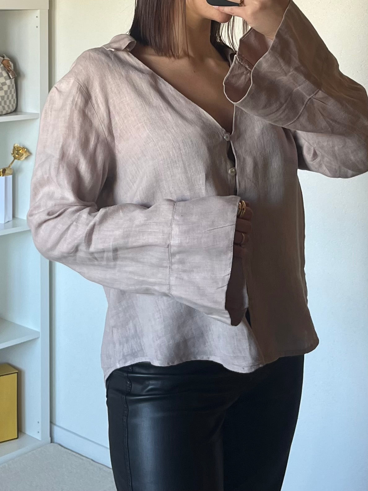 Chemise ample à manches évasées