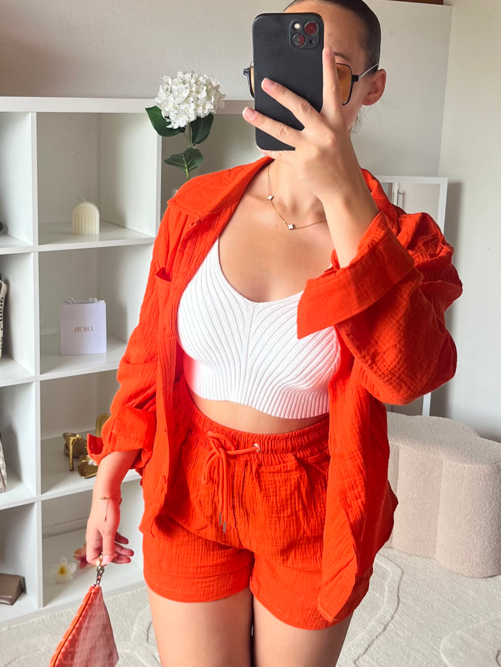 Ensemble 2 pièces: chemise et short