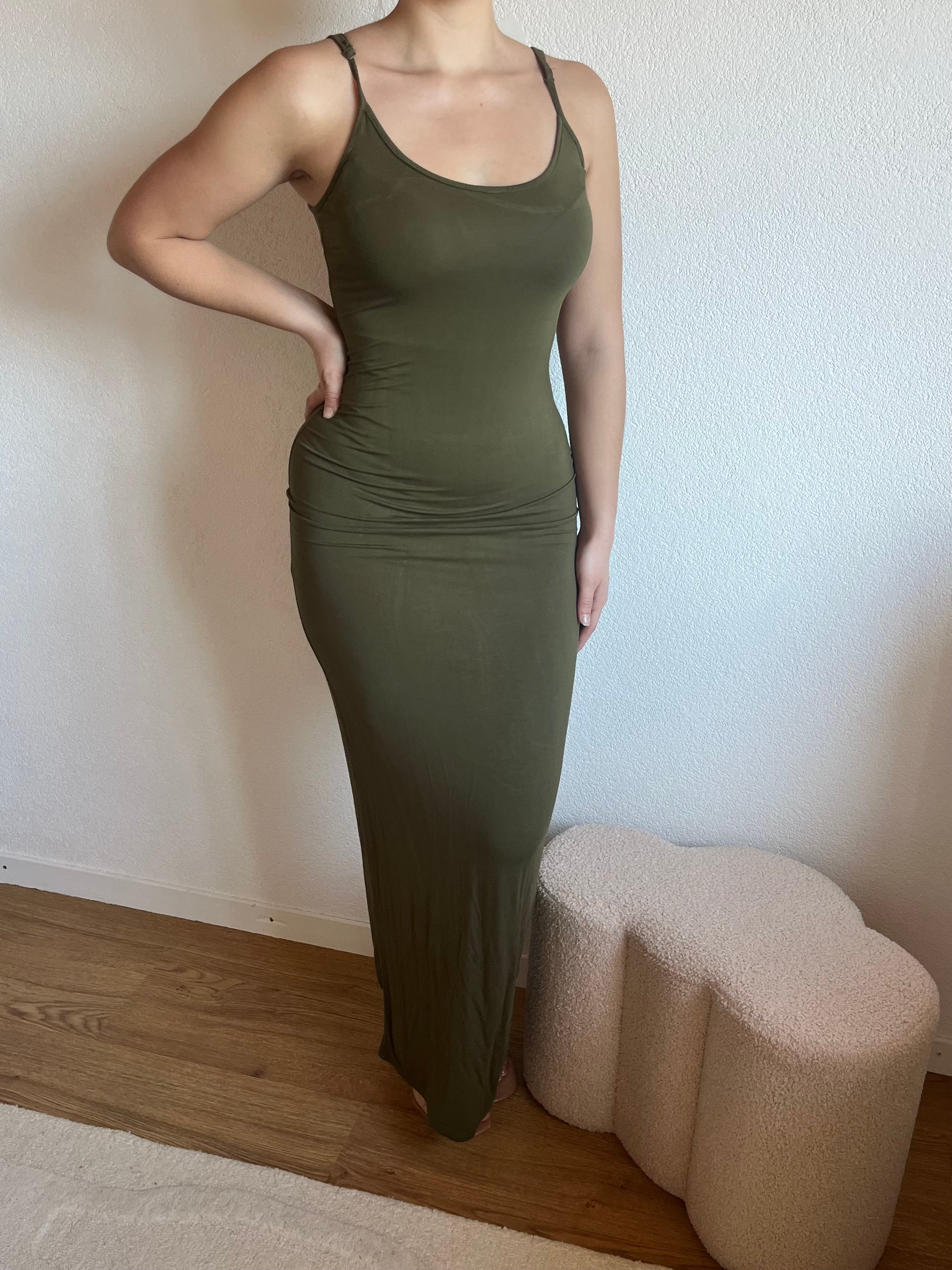 Robe moulante extra longue