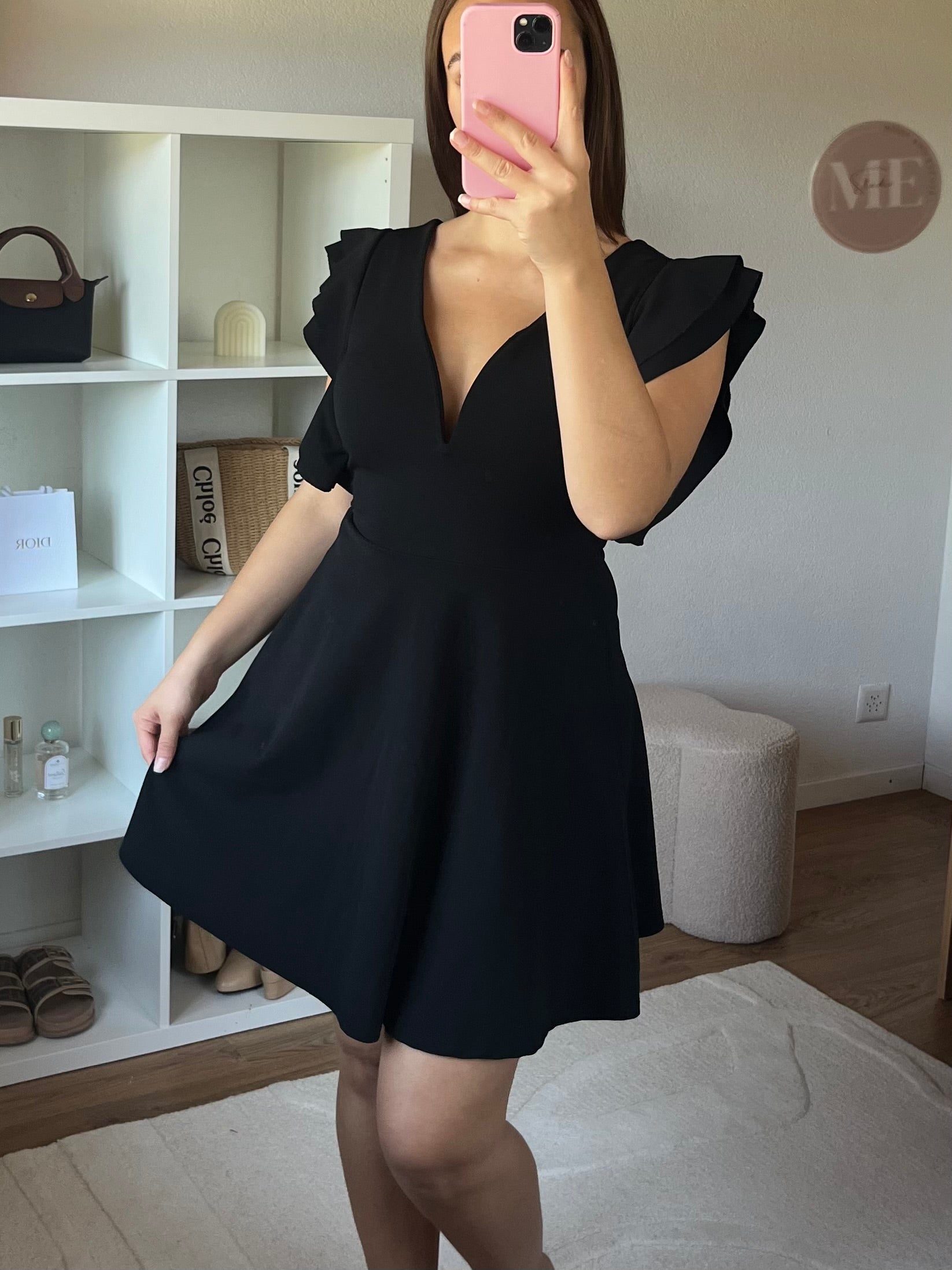 Robe courte évasée