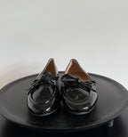 Mocassins vernis noirs