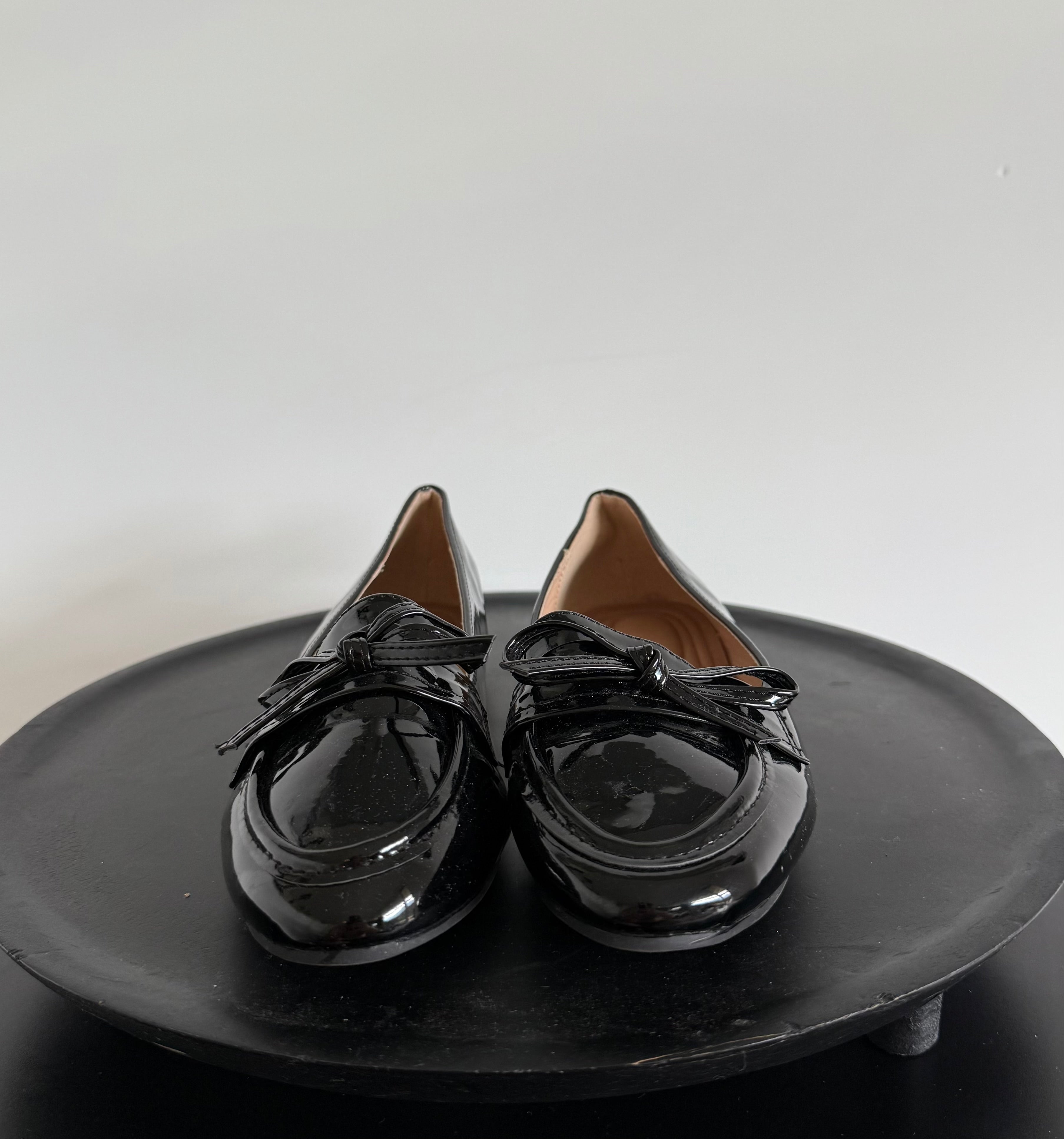 Mocassins vernis noirs
