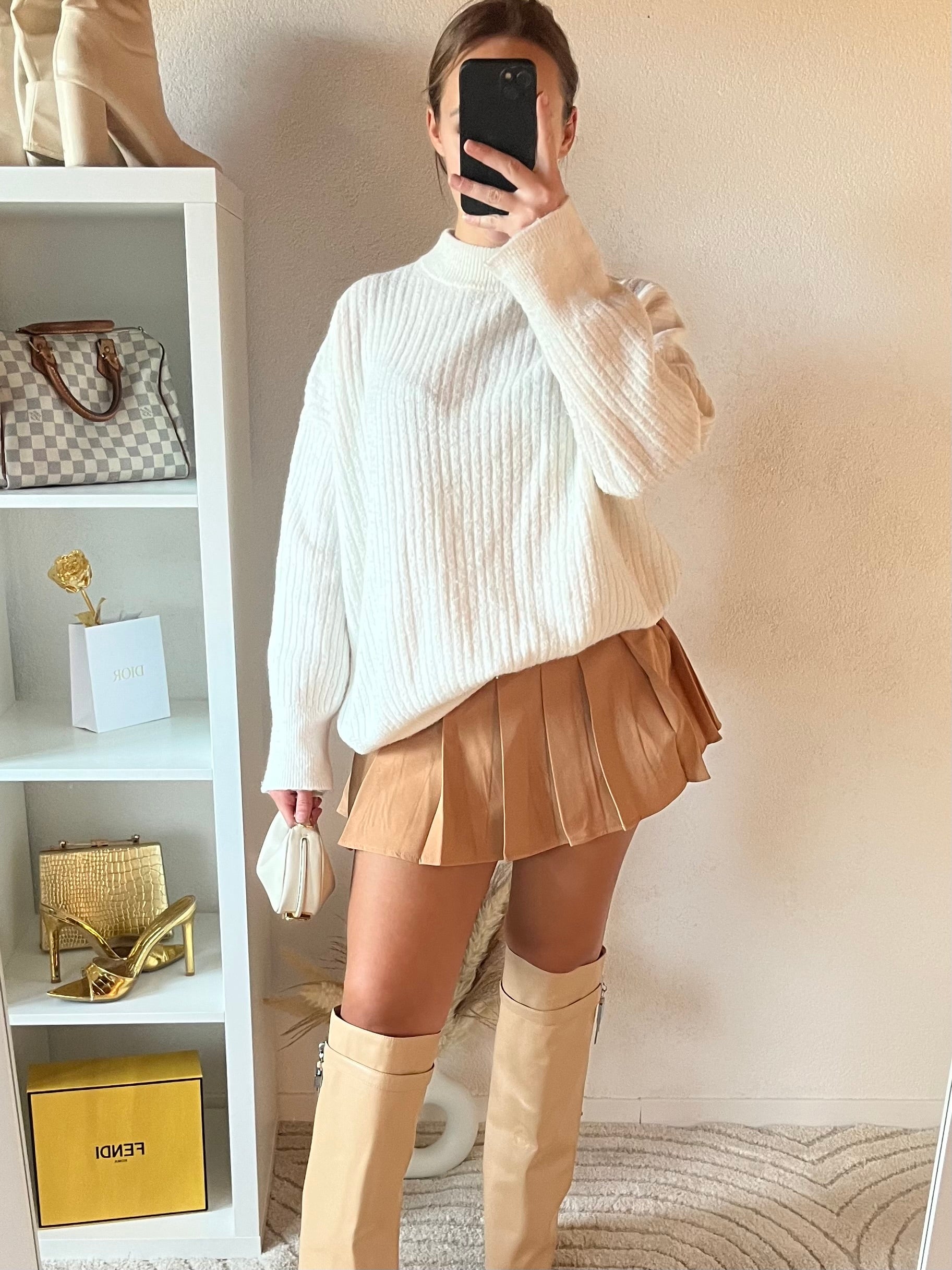 Mini jupe plissée