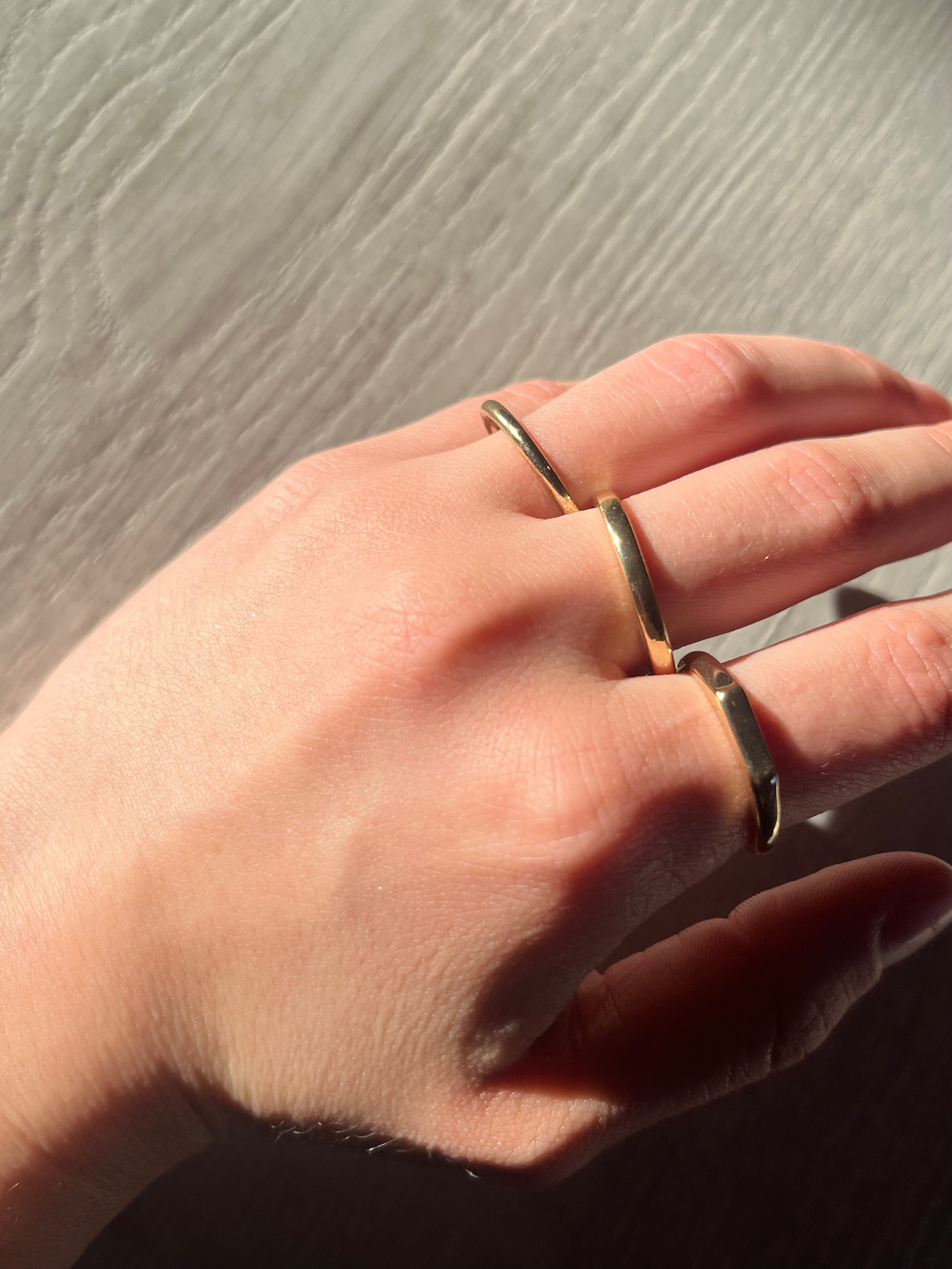 Lot de 3 bagues