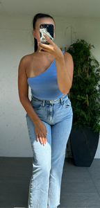 Crop top à une épaule