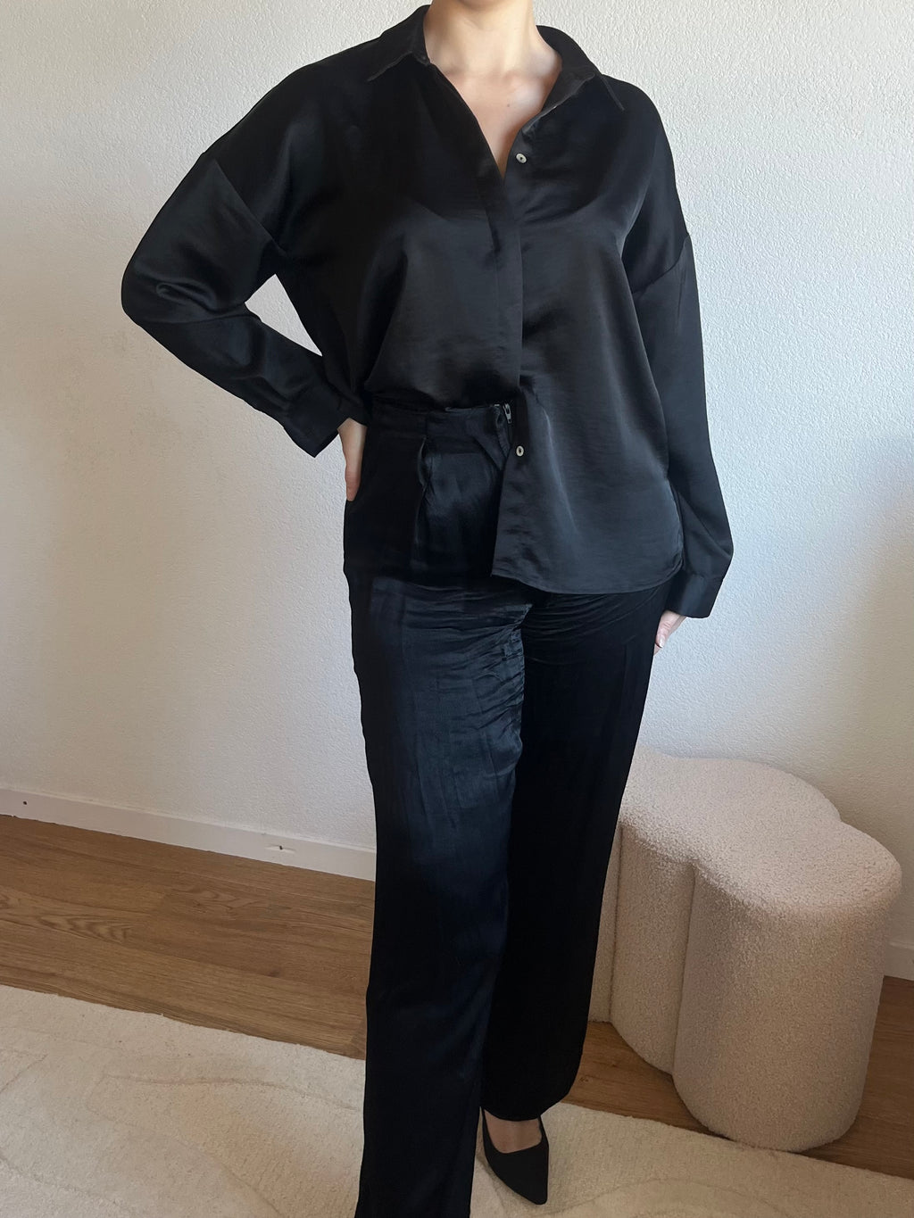 Chemise satinée