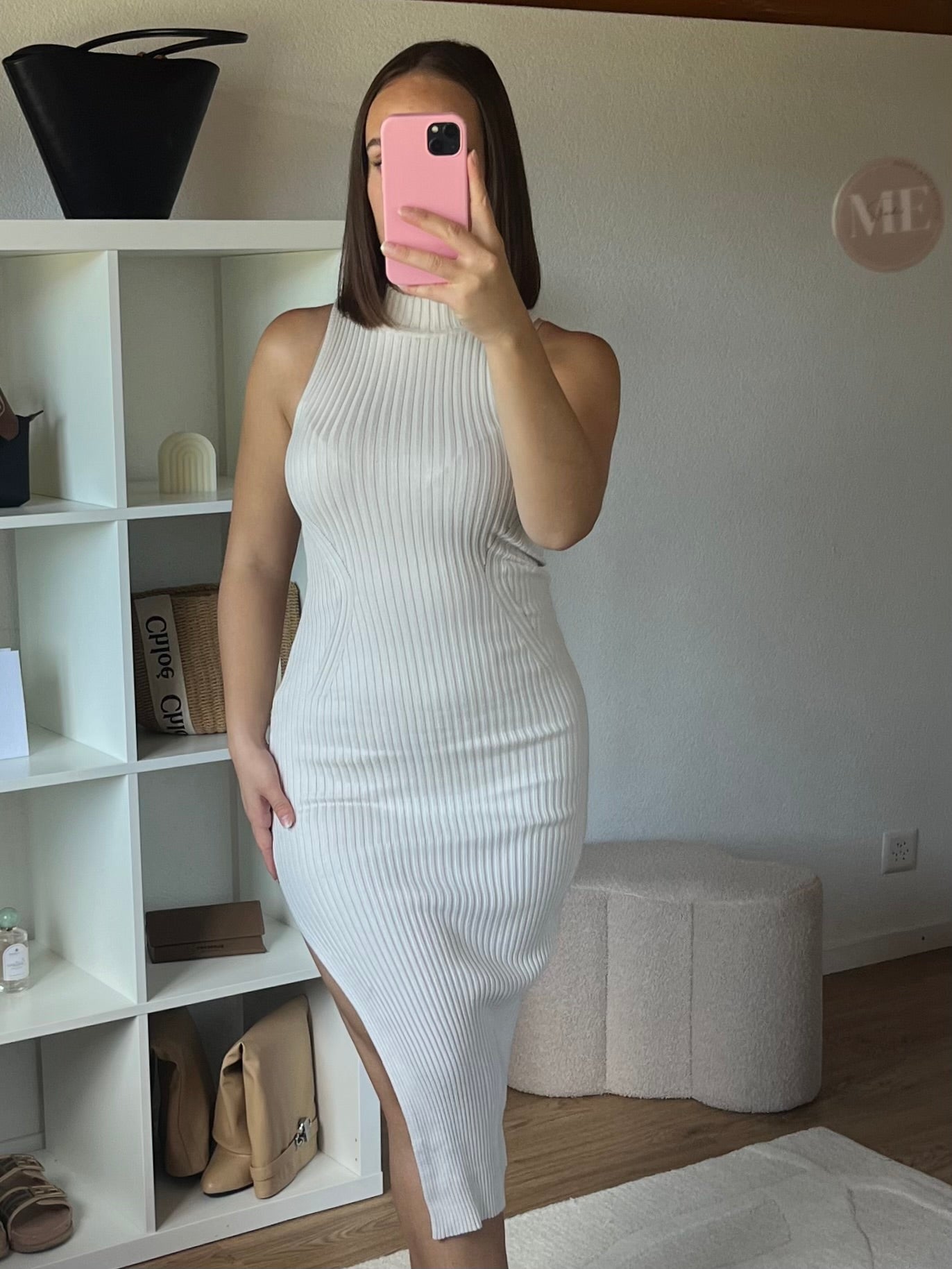 Robe moulante midi