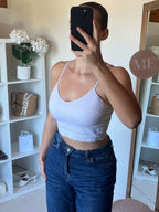 Crop top col V