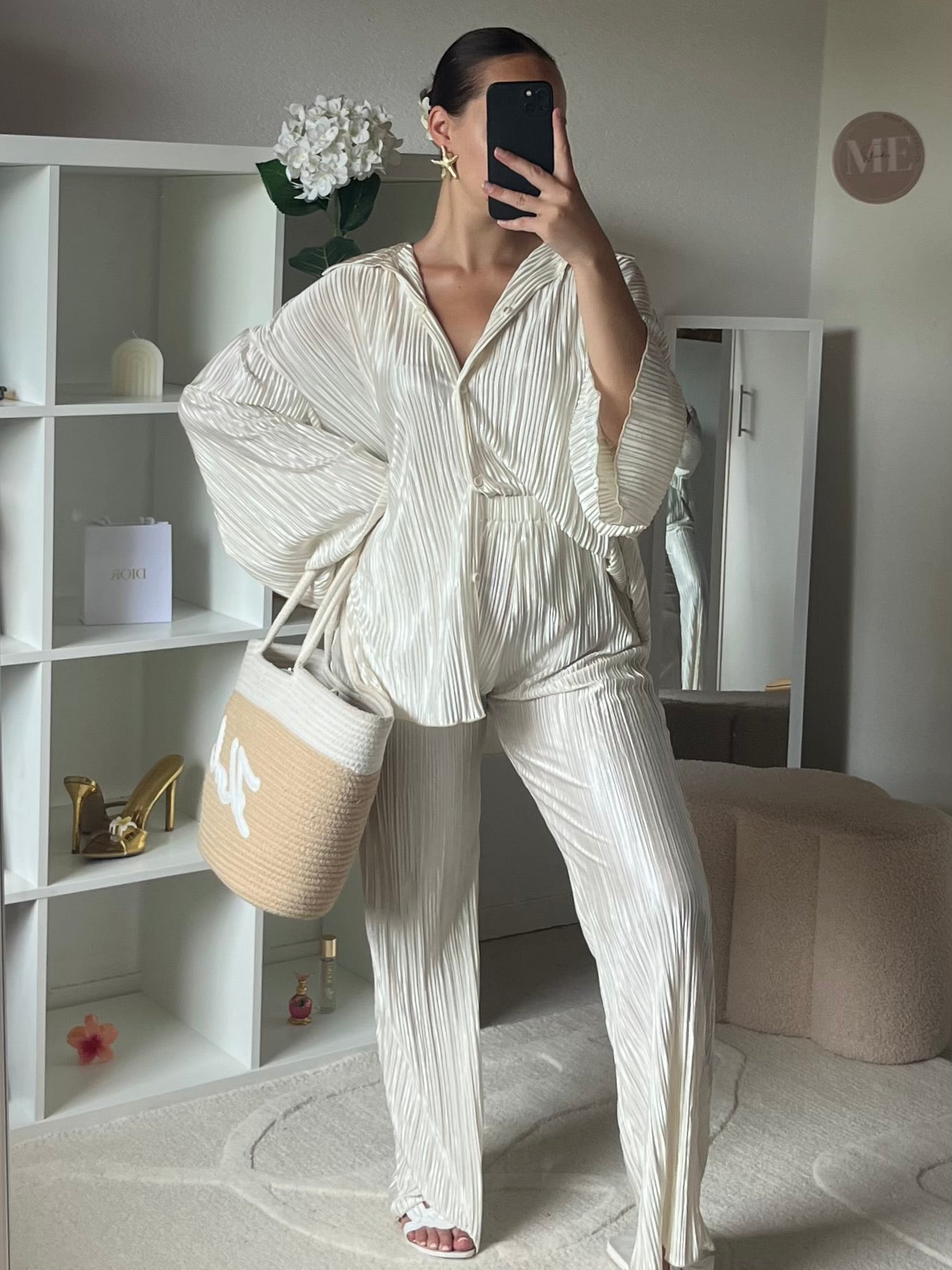 Ensemble 2 pièces: chemise et pantalon