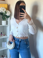 Cardigan crop top