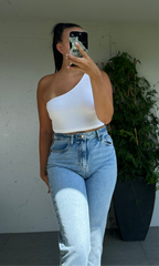 Crop top à une épaule