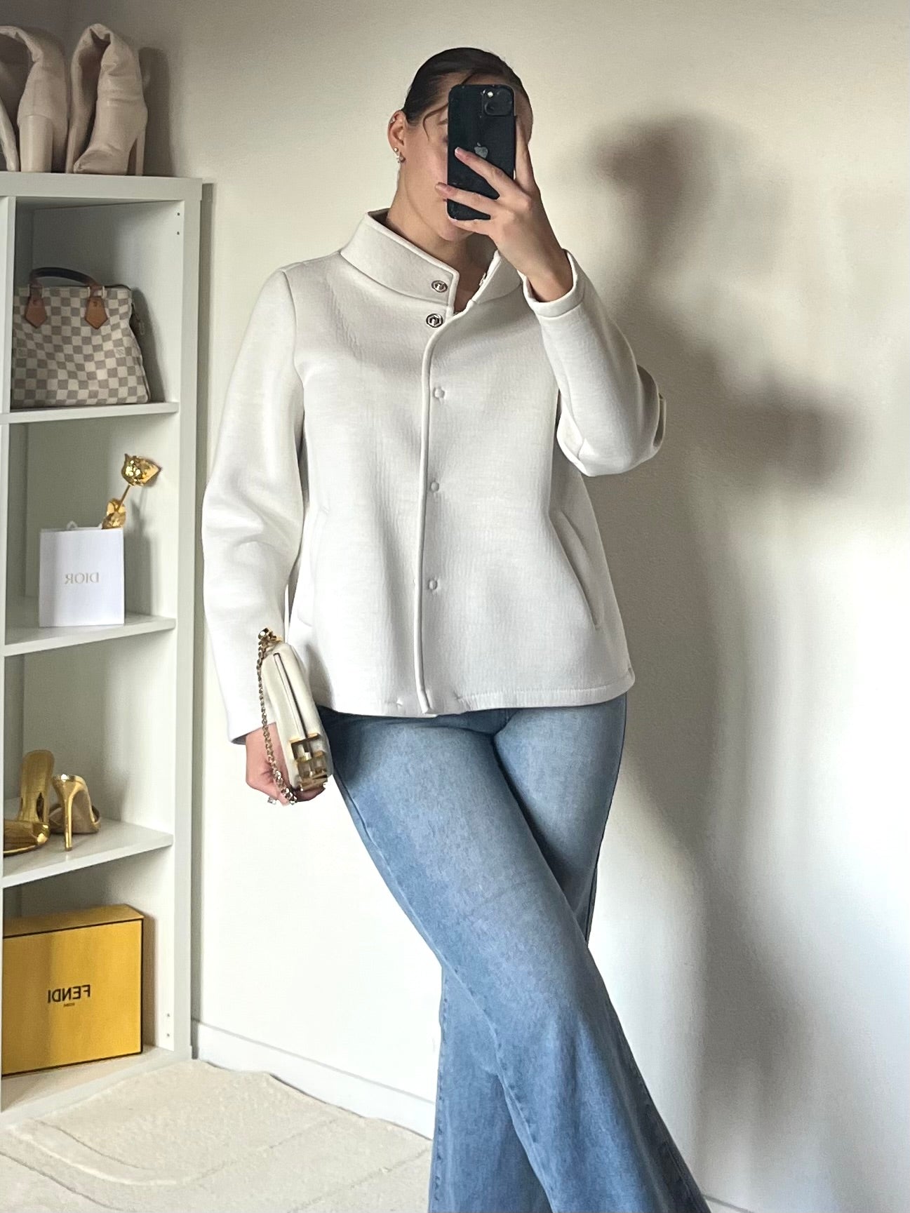 Veste fermeture bouton