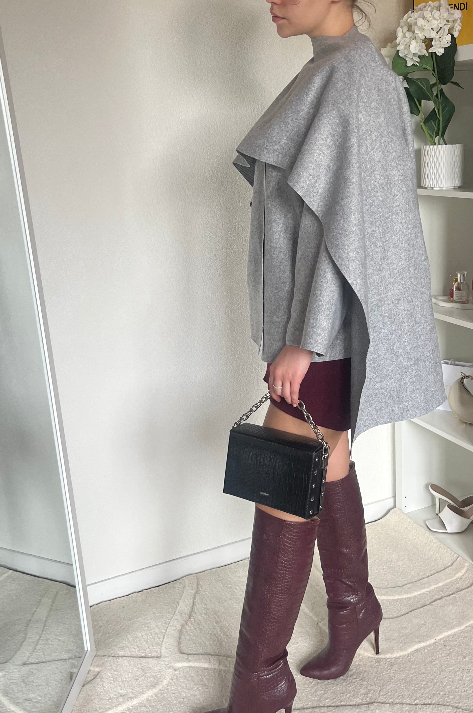 Poncho style cape