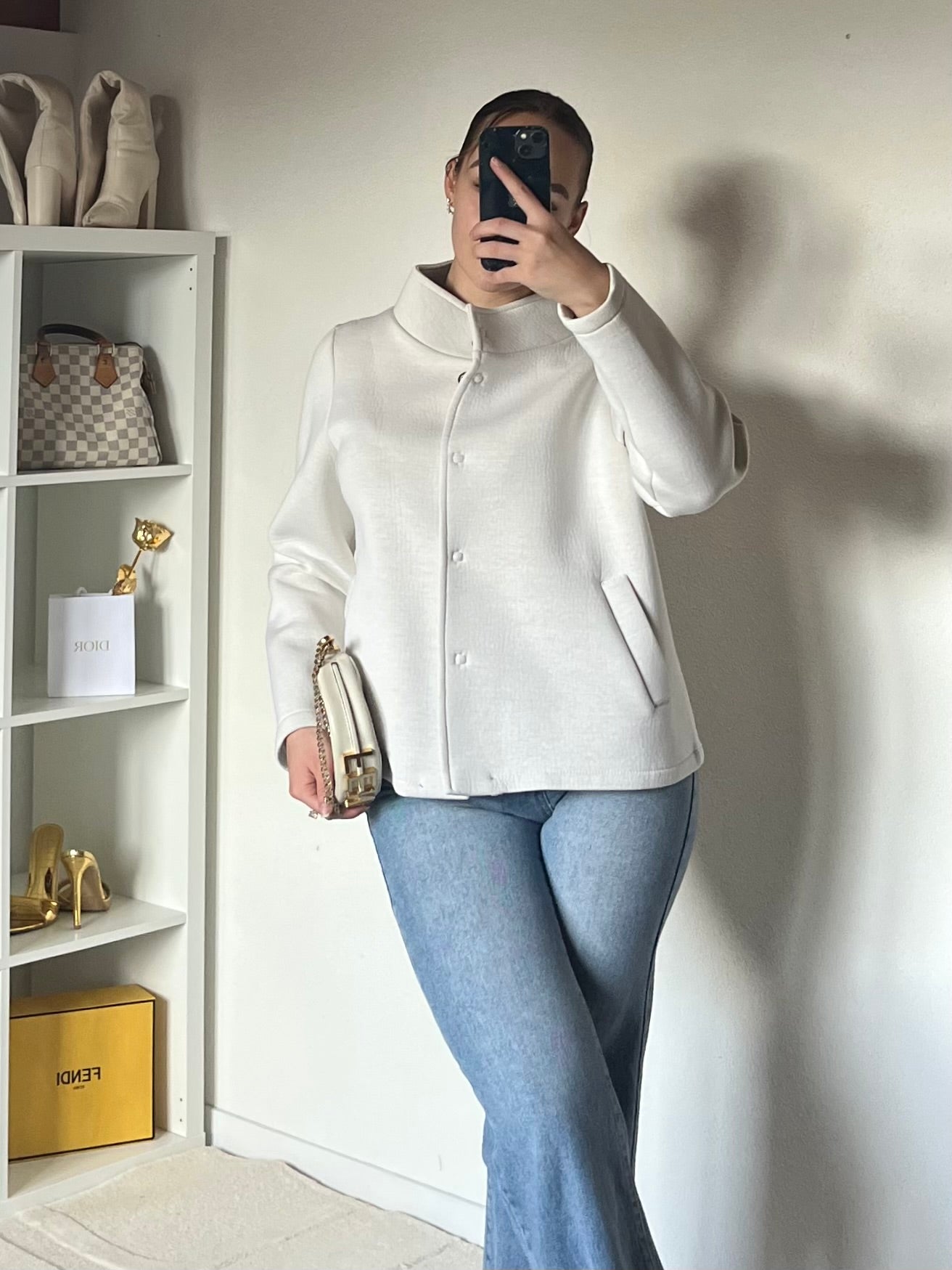 Veste fermeture bouton