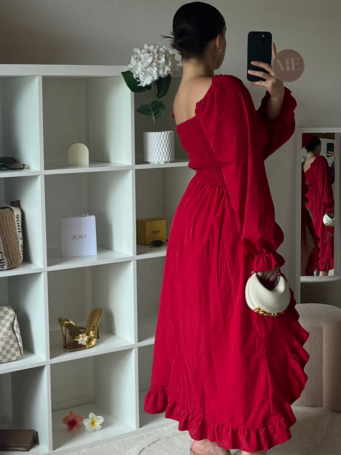 Robe longue à fente