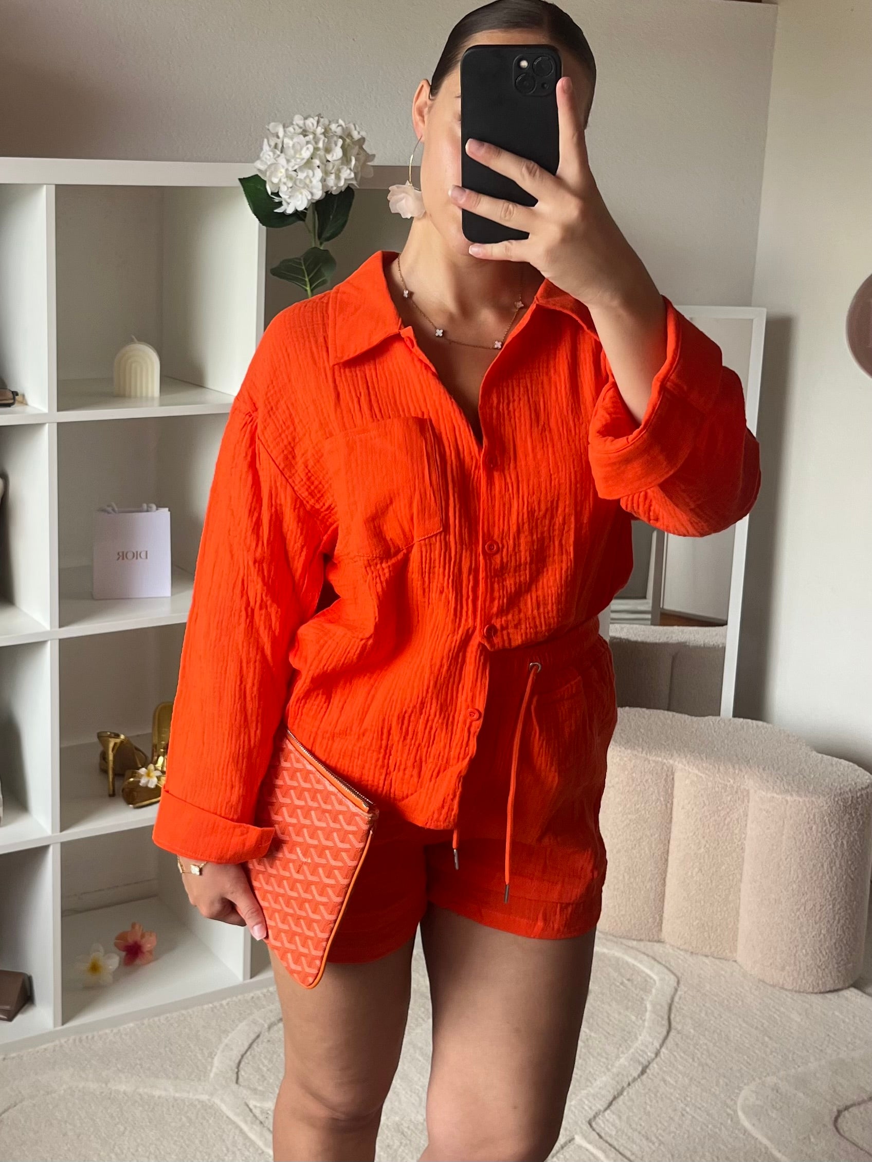 Ensemble 2 pièces: chemise et short