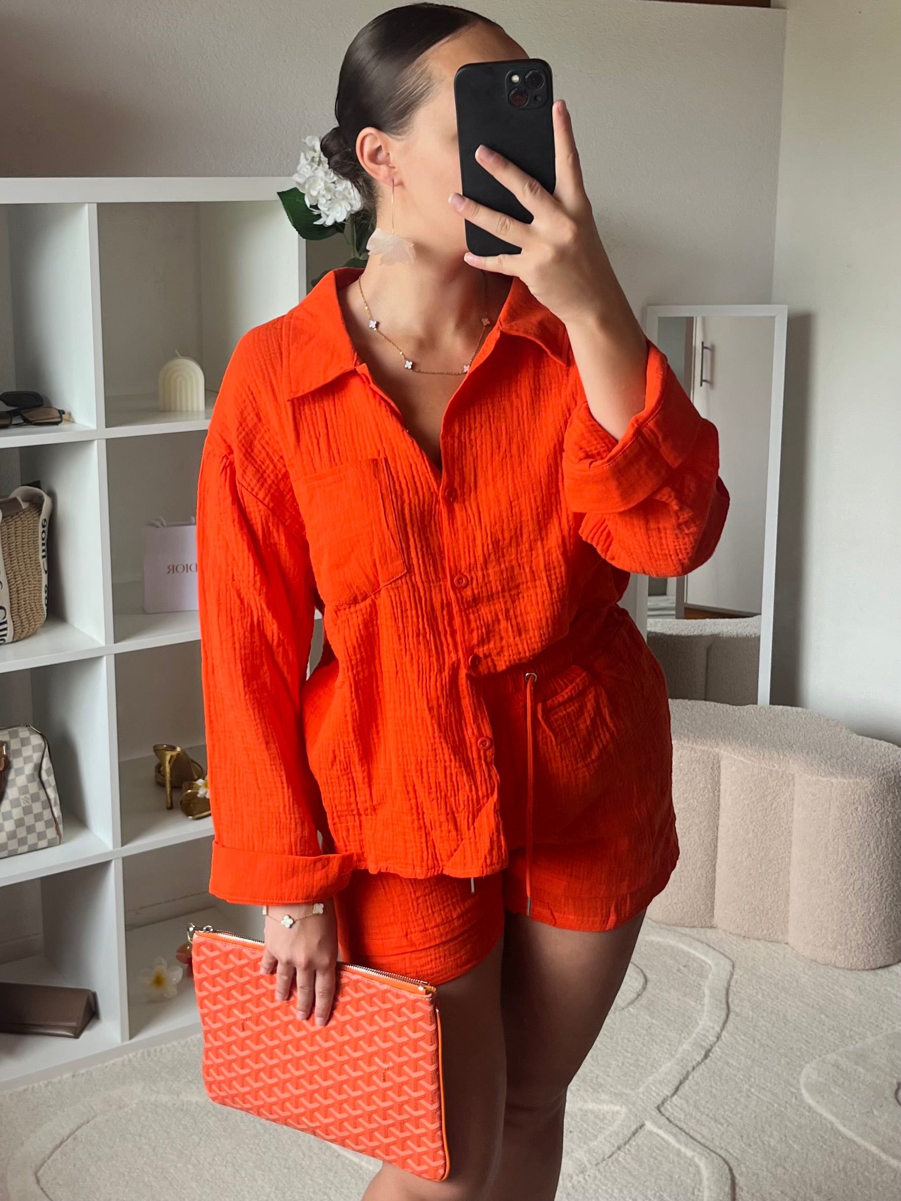 Ensemble 2 pièces: chemise et short