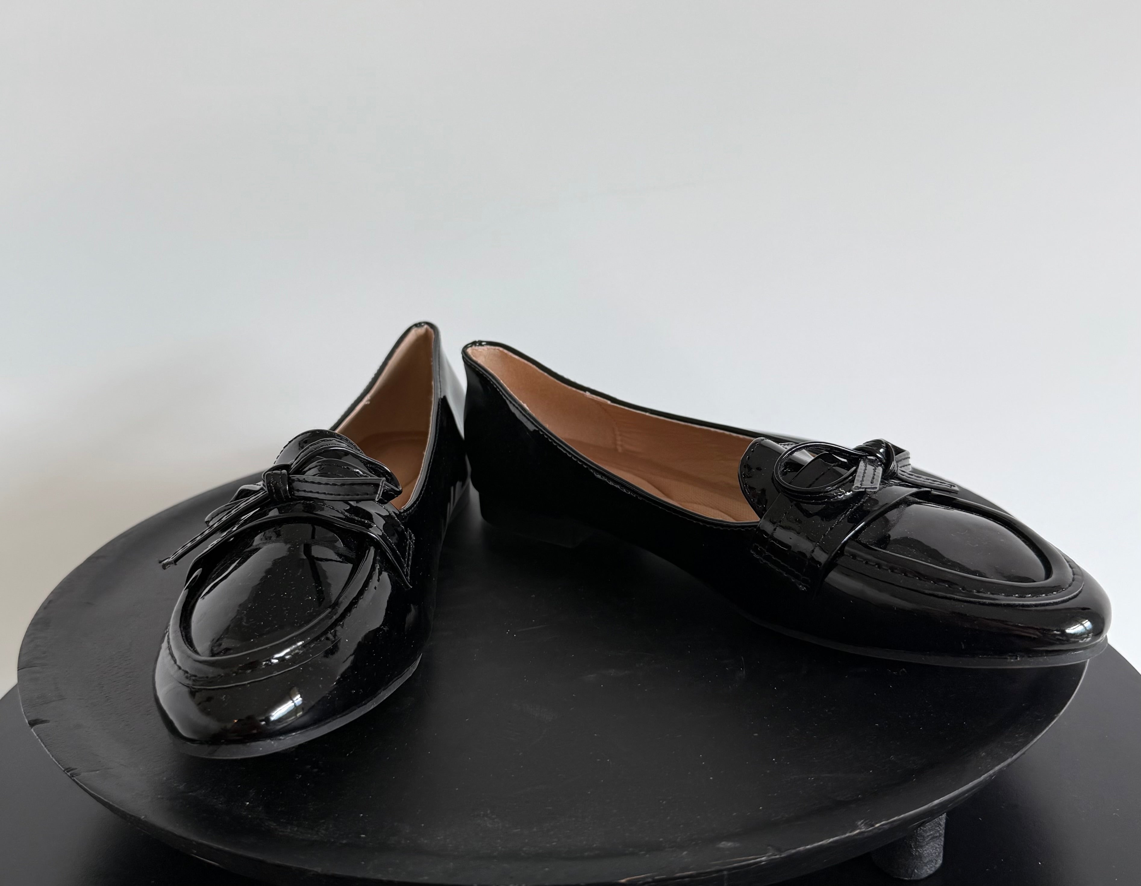 Mocassins vernis noirs