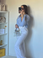 Blouse à manches évasées