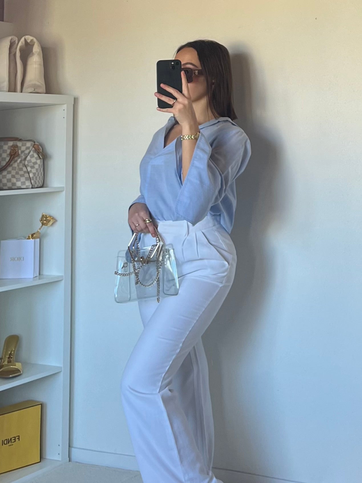 Blouse à manches évasées