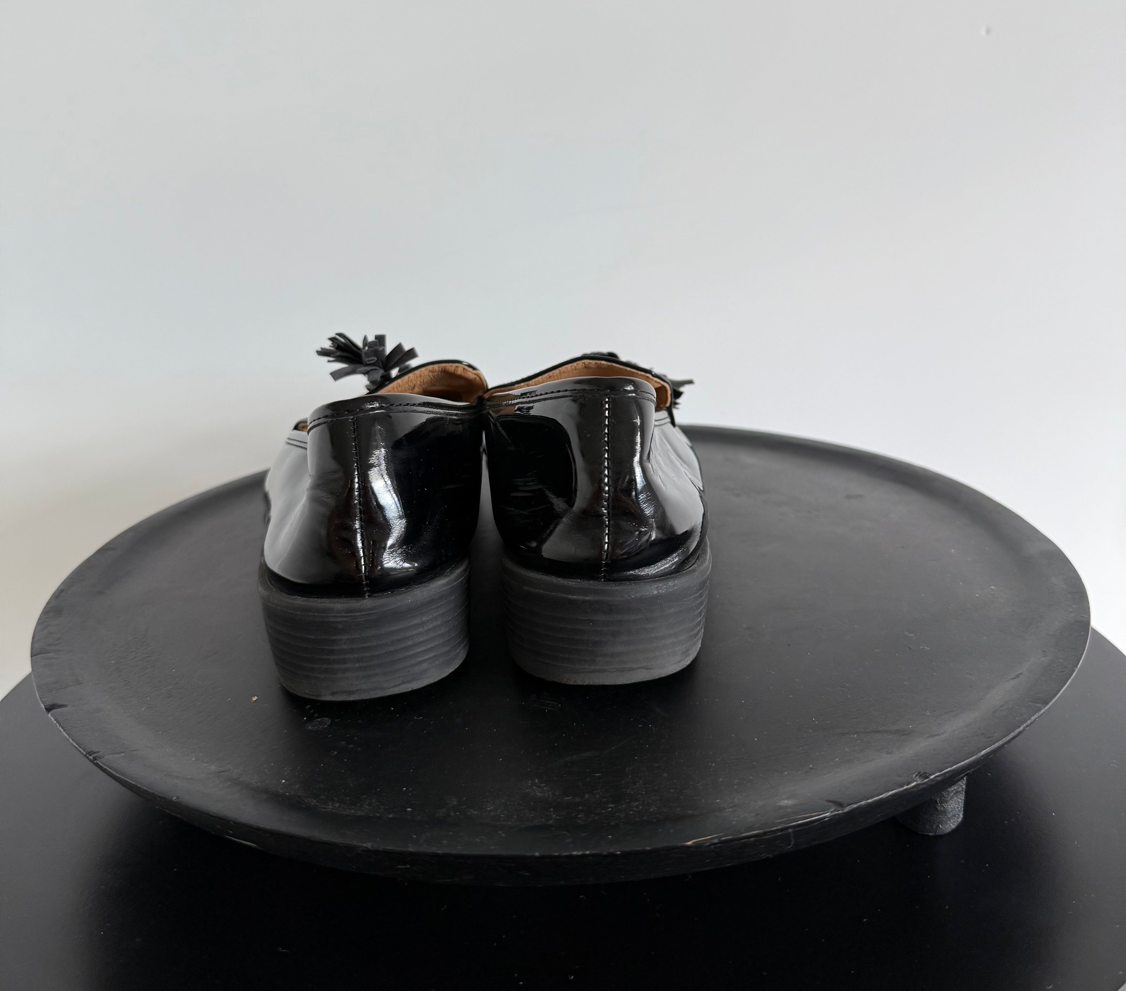 Mocassins vernis noirs