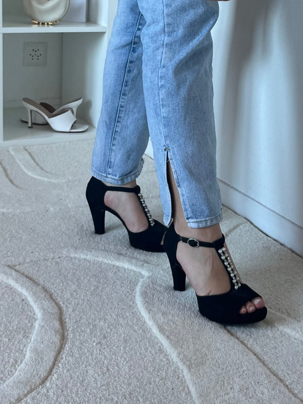 Sandales à talons compensées