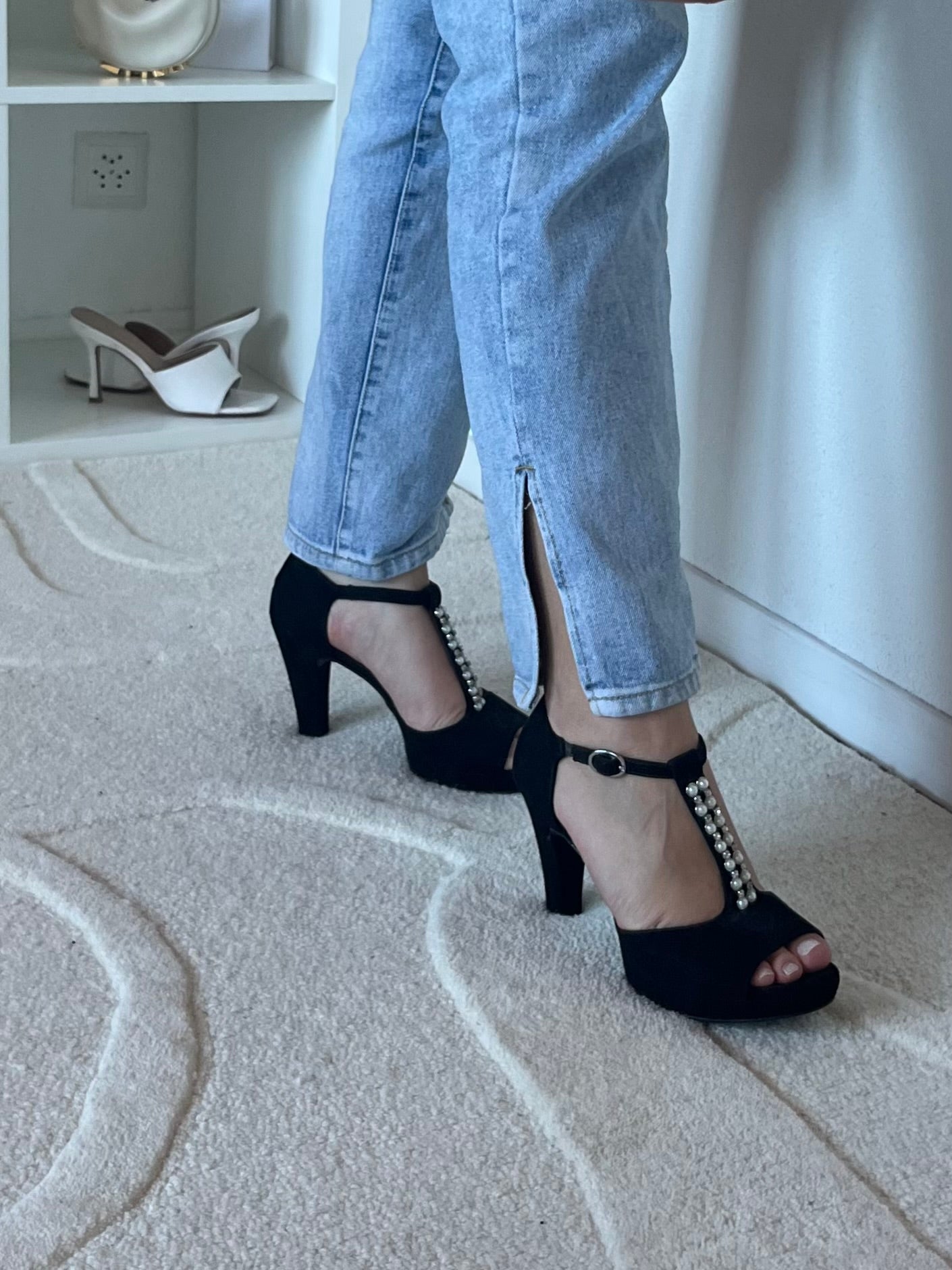Sandales à talons compensées